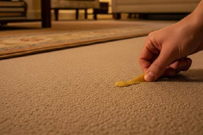 Doporučená rada na odstránenie vosku z koberca