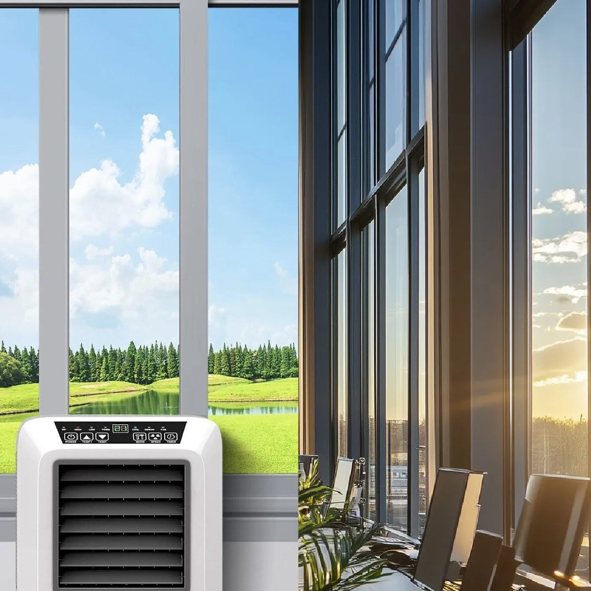 Porovnanie tónovaných okien s inými riešeniami chladenia